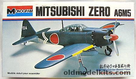 Monogram 1/48 Mitsubishi Zero A6M5 - White Box Issue, 6799 plastic model kit